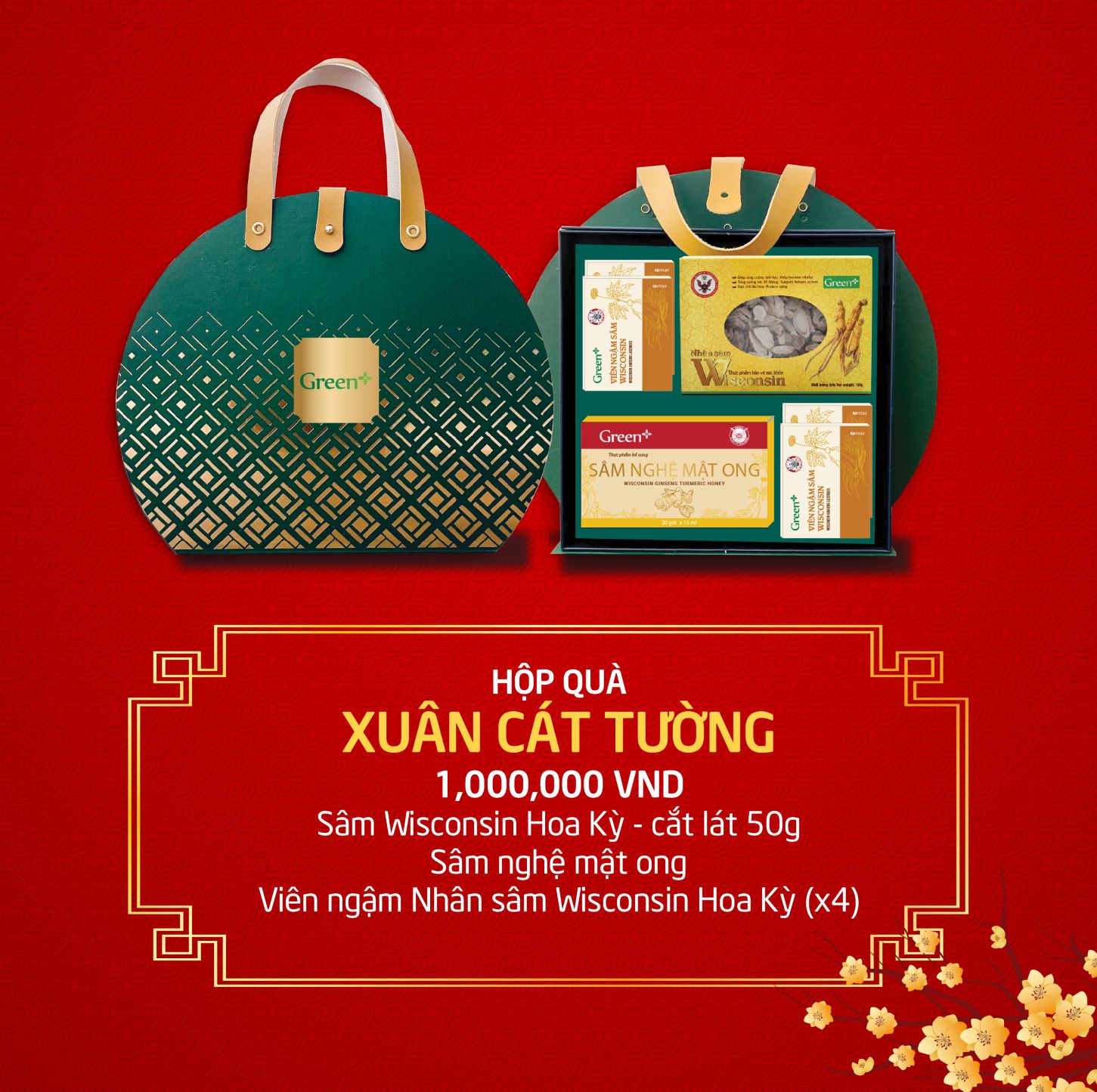 Hộp quà tết 2025 - Hộp quà sức khỏe Xuân Cát Tường