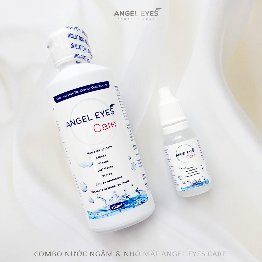 COMBO Nước Ngâm Lens 150ml + Nhỏ Mắt Lens 13ml Angel Eyes Care