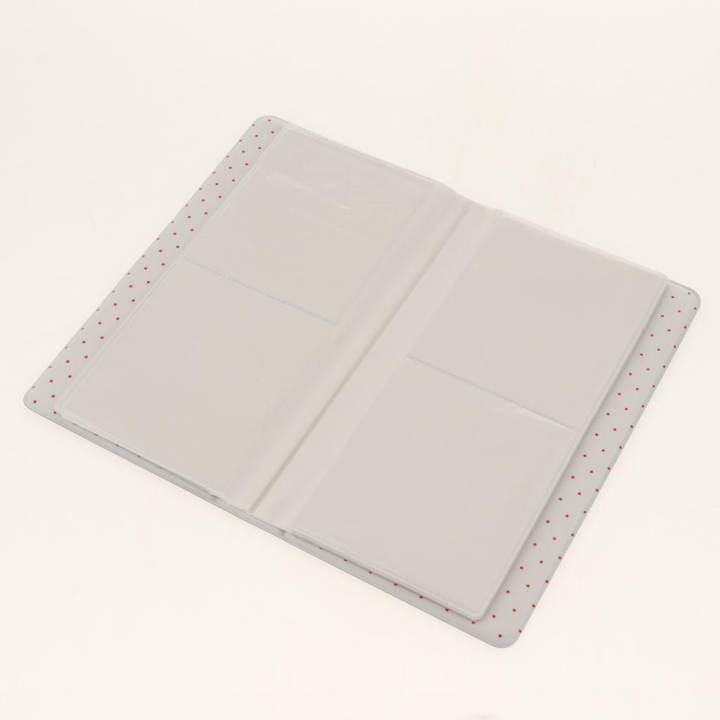 2x64Pockets Photo Album Picture Storage Case for Fuji SQ20/SQ10/SQ6/SP-3 black