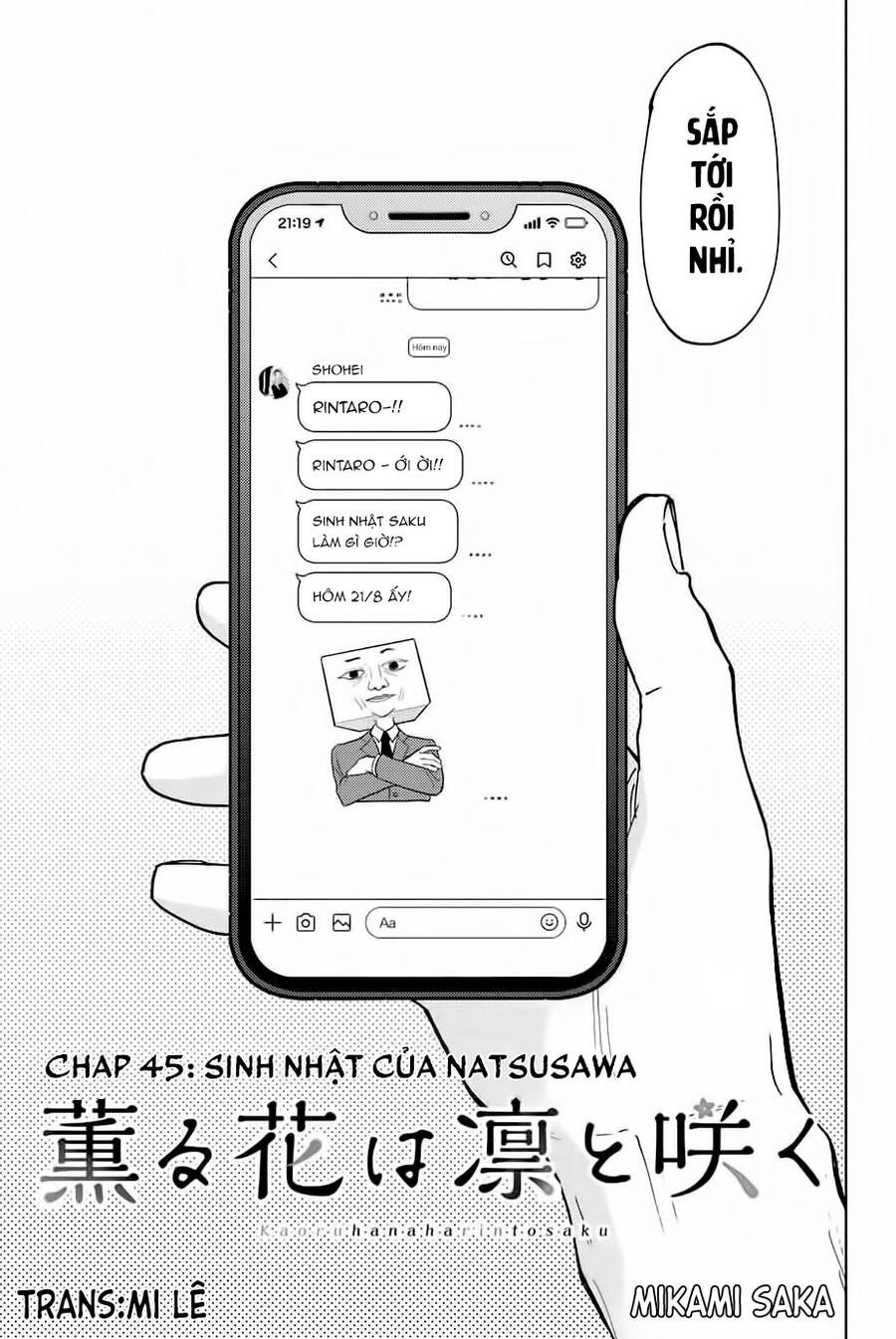 the fragrant flower blooms with dignity - kaoru hana wa rin to saku chapter 45 3