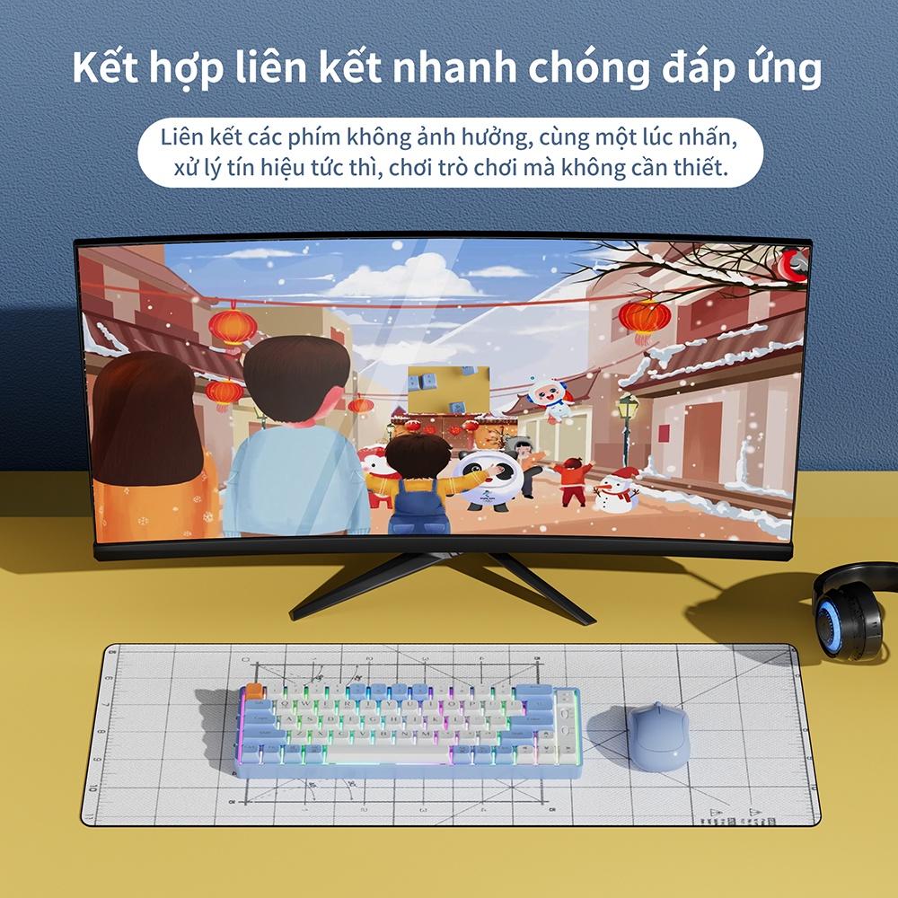 A1894 Bàn phím không dây với 3 Phương thức kết nối Dùng liên tục 7 ngày
