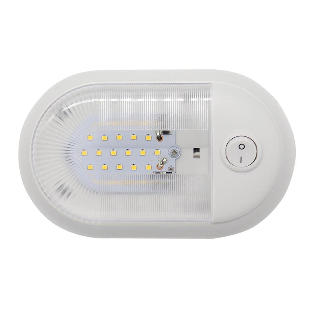 DC 12V 24V LED RV Ceiling Dome Light, Interior Lighting for Camper RV Trailer