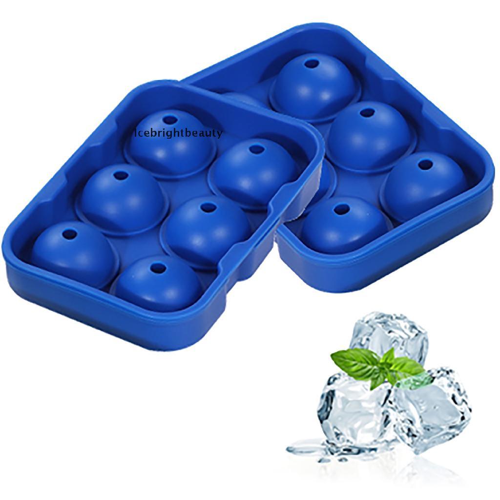 Icebrightbeauty Ice Cube Trays, Adoric Life Silicone Ice Cube Molds Set of 2, Silicone Ice Ball VN