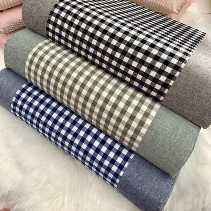 Gối cao su non đàn hồi 30*50*9 cm kẻ sọc sang trọng hiện đại có kèm vỏ
