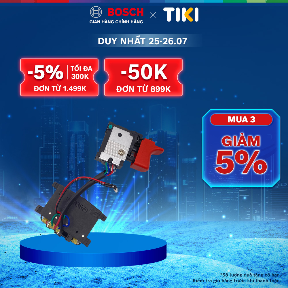 Mạch công tắc Bosch phụ tùng cho máy chất lượng chuẩn Đức