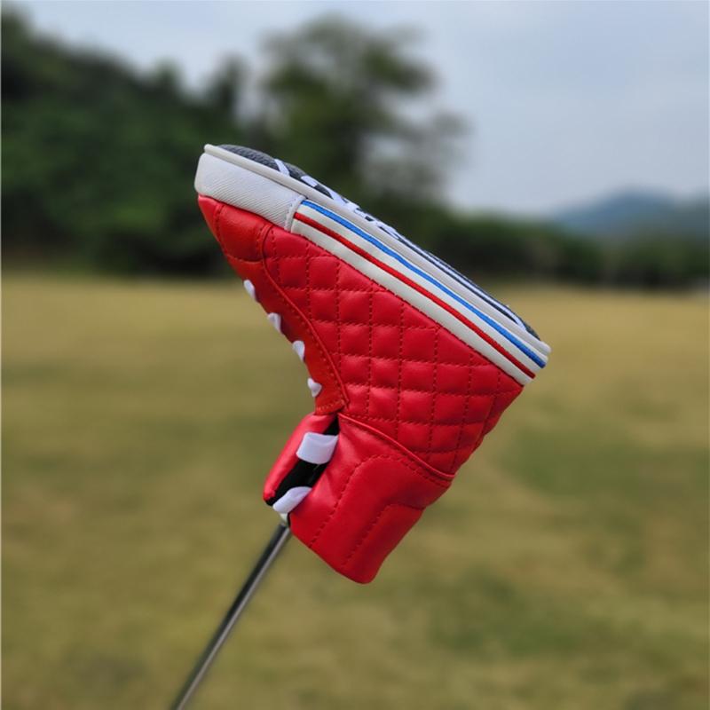 2021 GIÀY phong cách golf lưỡi dao gạt đầu bọc PU đầu câu lạc bộ golf bọc đầu 4 màu unisex Color: red