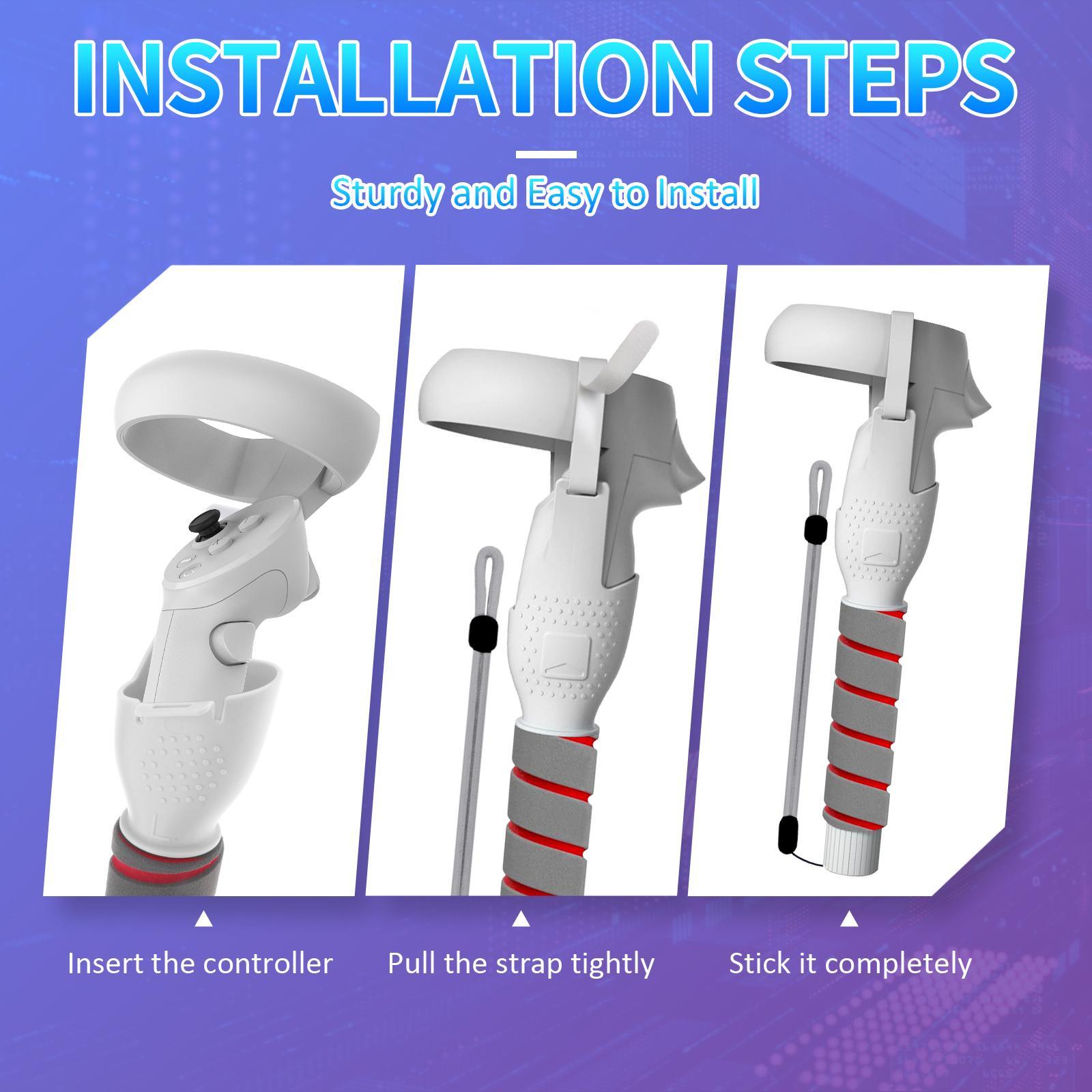 Game Handle Accessories  Handle Attachments for Quest 2 Controllers
