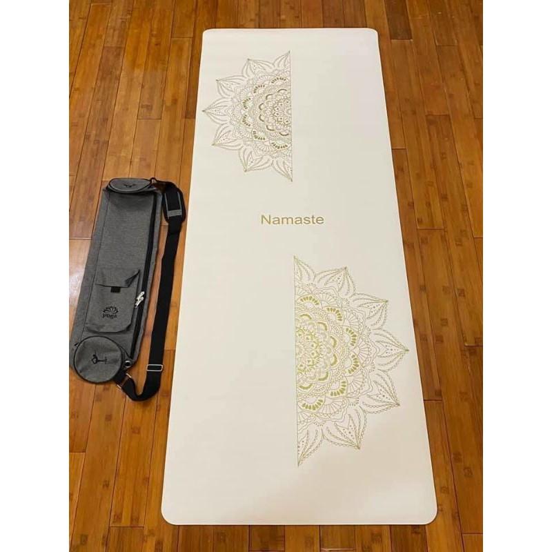 Thảm tập yoga cao su PU Namaste chống trơn trượt 100% hoạ tiết mandala