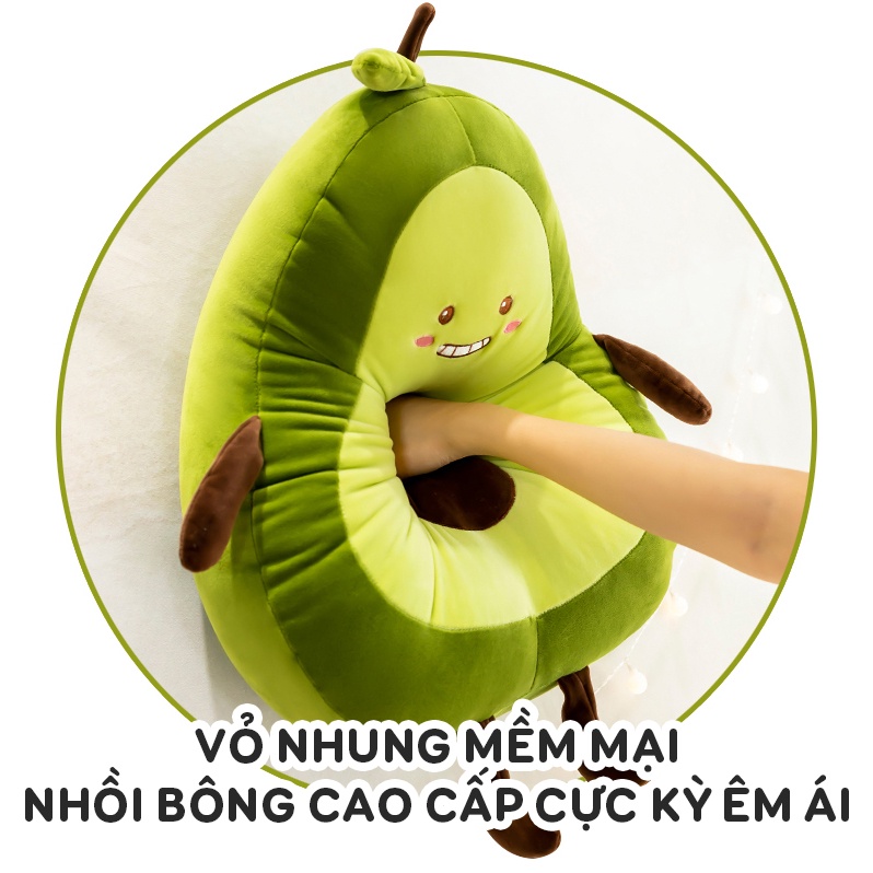 Gấu bông bơ nhồi bông êm mịn dễ thương