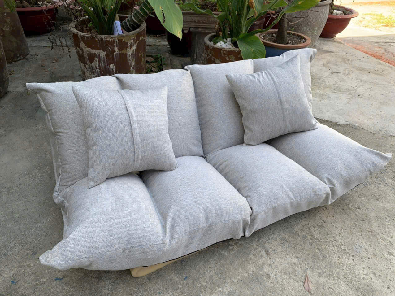 Ghế sofa lười biến hình cao cấp, ghế tựa lưng thư giãn,ghế lười tami decor Tundo KT 1m15 x 1m5 tùy chỉnh độ cao
