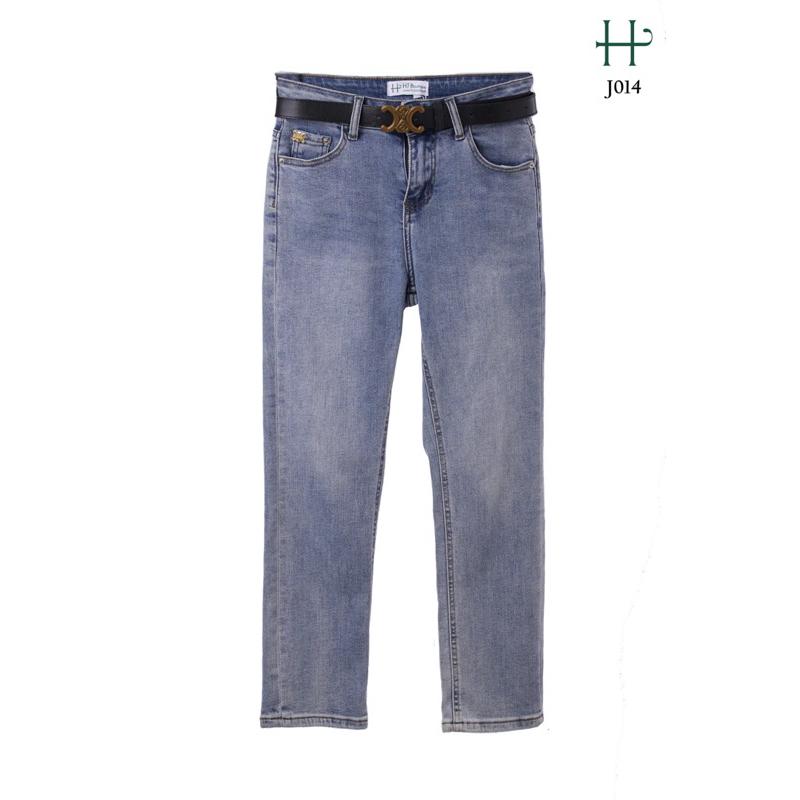 Quần Jeans ống đứng Hàn Quốc - J14 - Xanh Jeans