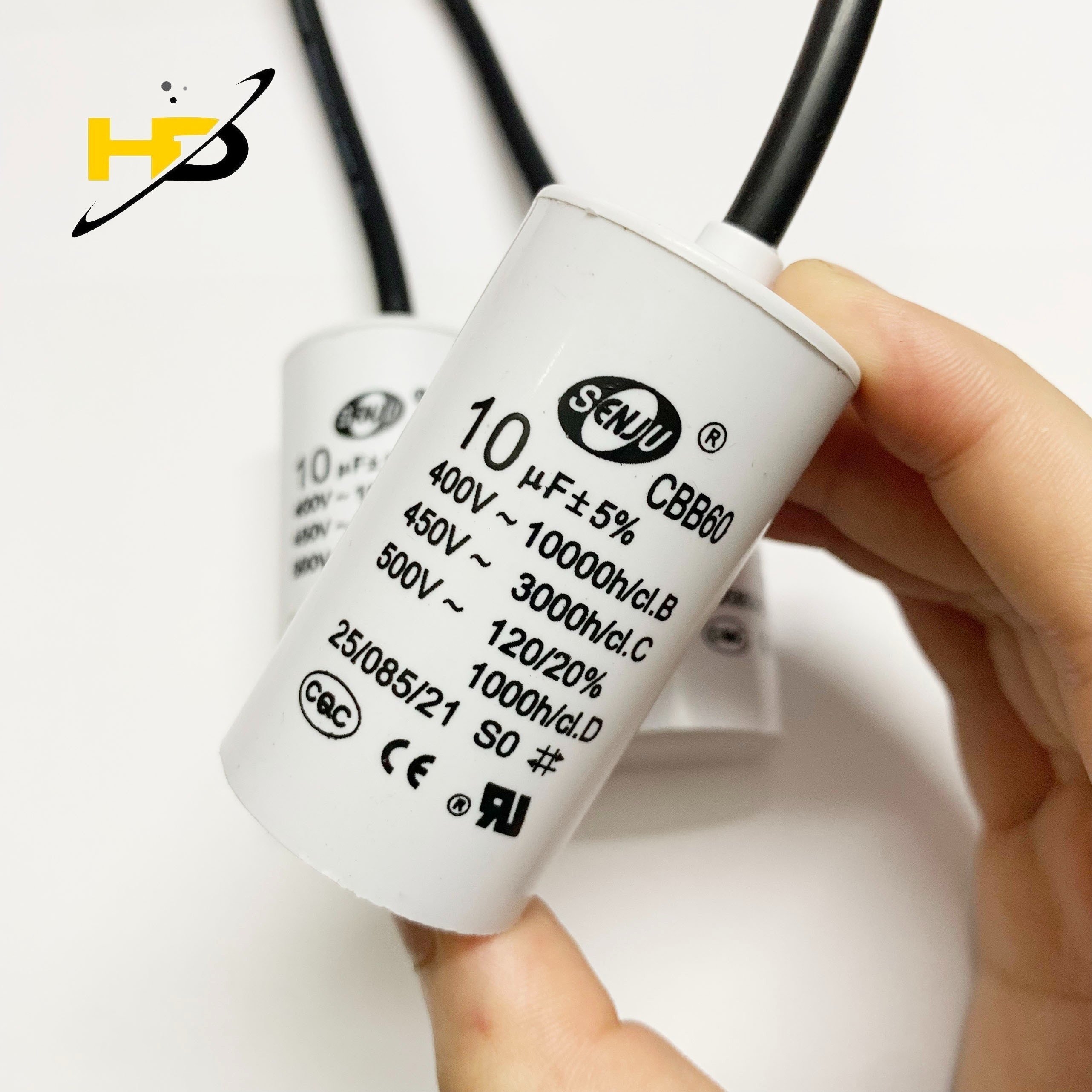 Tụ Động Cơ Micro CBB60 450V 10uF , Tụ Khởi Động Động Cơ Đơn AC
