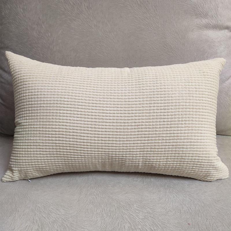 Bắc Âu Màu Bắp Ghế Sofa Nhung Eo Áo Gối Chữ Nhật Ghế Tựa Lưng Lưng Áo Gối Đầu Giường Gối Phóng To Bao