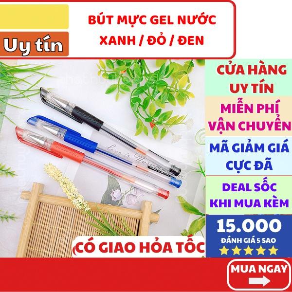 Combo 2 bút mực xanh / đen và đỏ loại tốt