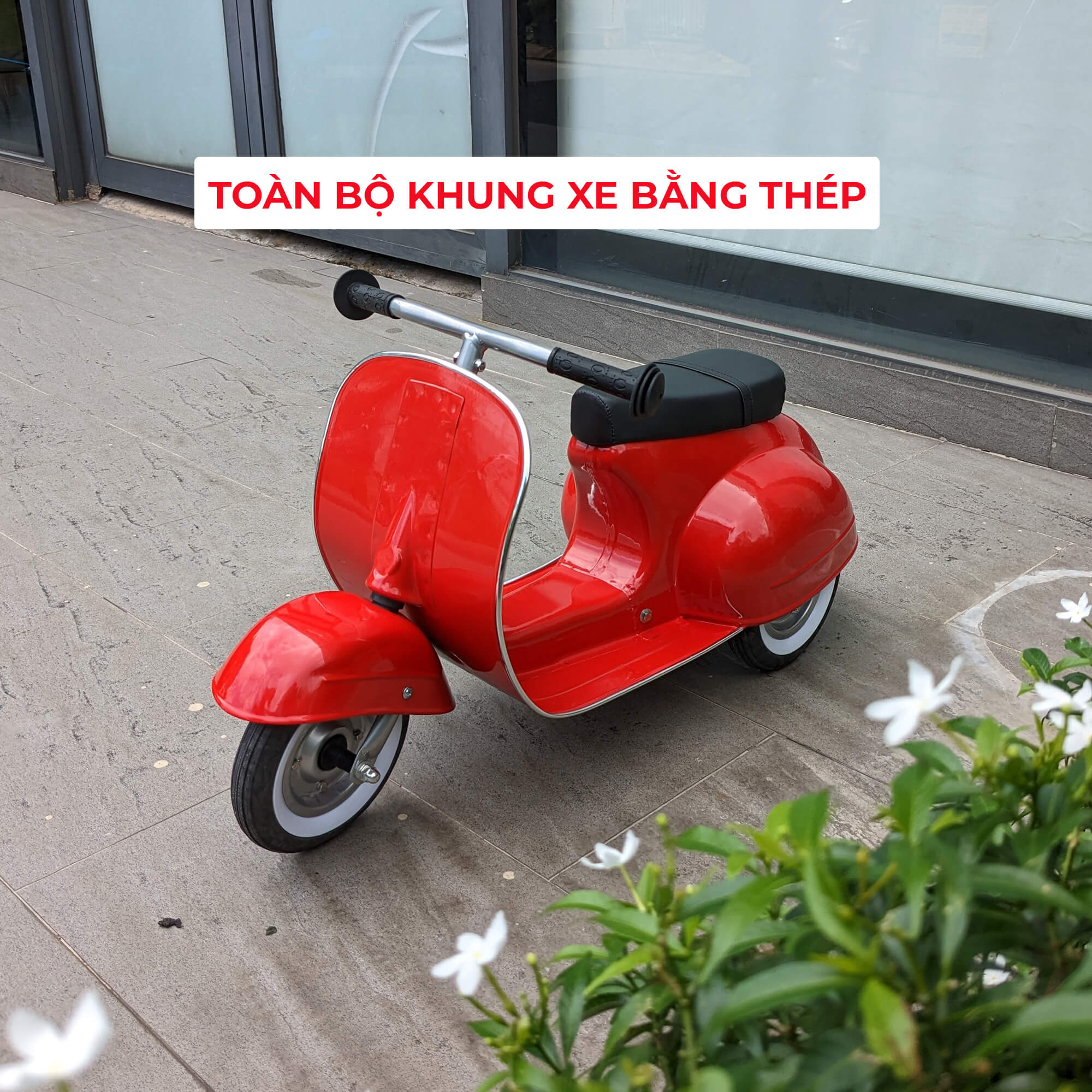 Xe chòi chân kiểu Vespa cao cấp BABY PLAZA LB-111 tải trọng 100kg