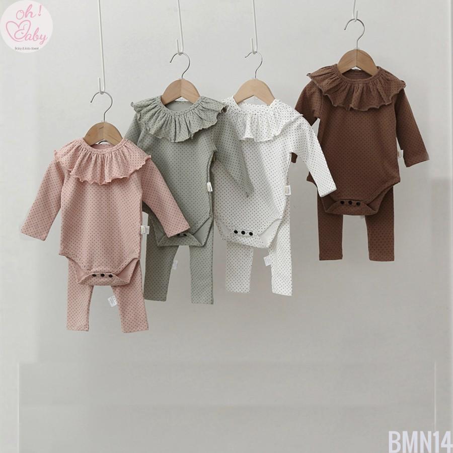 Bộ Dài Tay Cotton Cho Bé Trai, Bé Gái