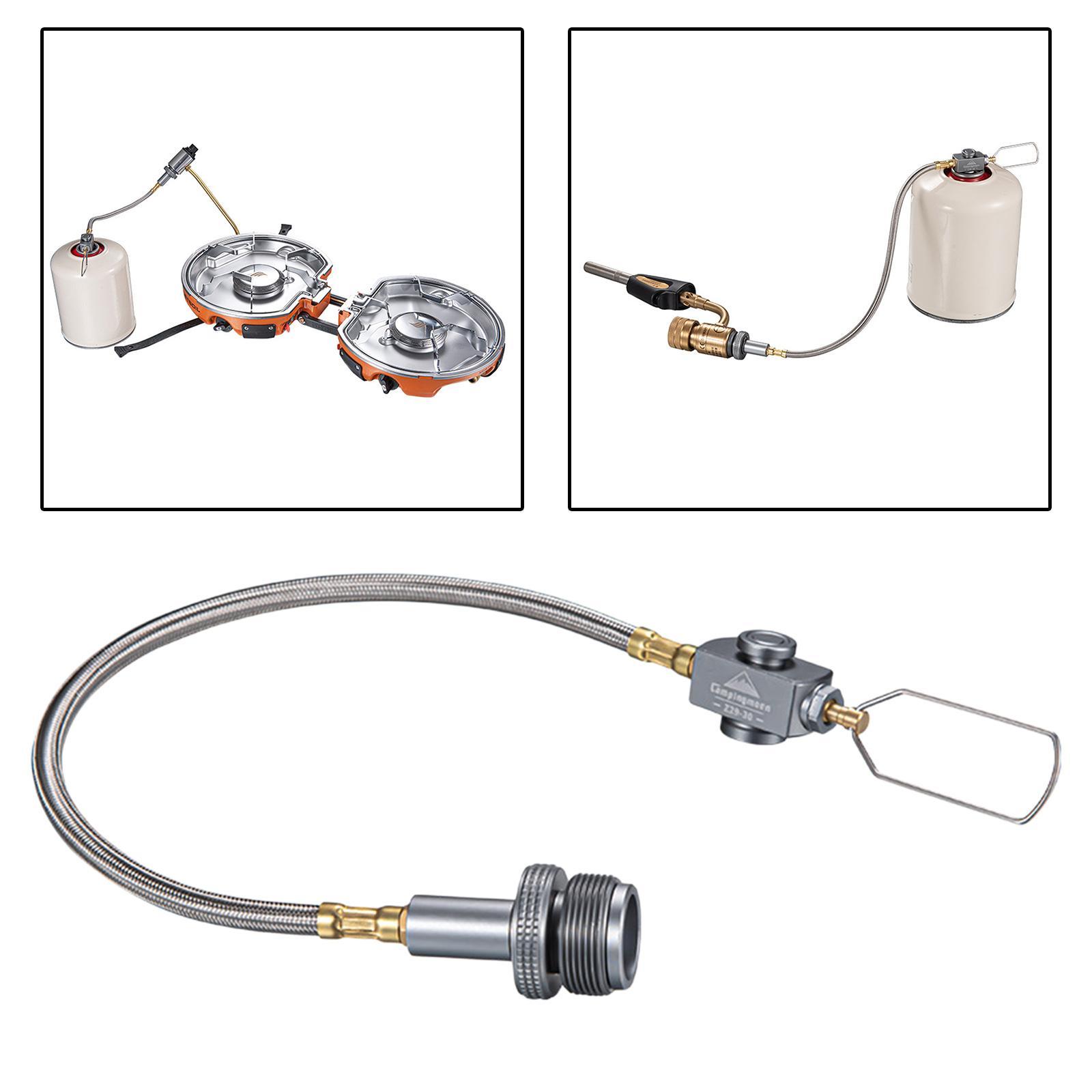 Gas Adapter Hose Connector Regulator for Outdoor Camping Fishing Grill