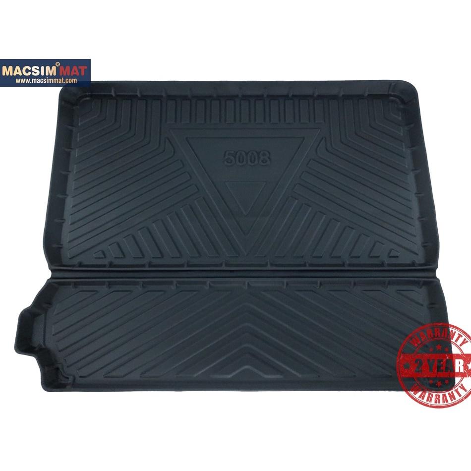 Thảm lót cốp xe ô tô Peugeot 5008 nhãn hiệu Macsim hàng loại 2