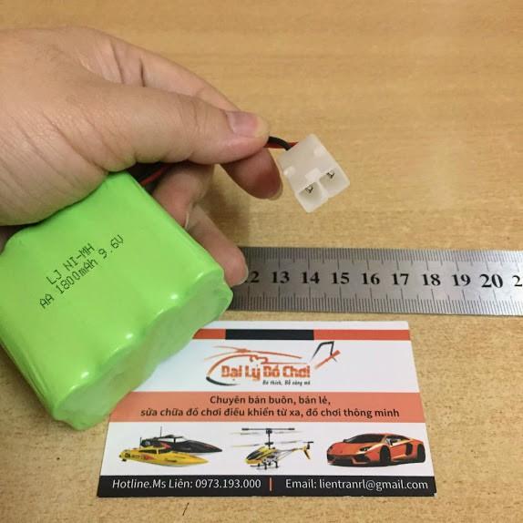 Pin sạc 9.6V dung lượng 1800mAh xếp 2 tầng chân cắm ket2p