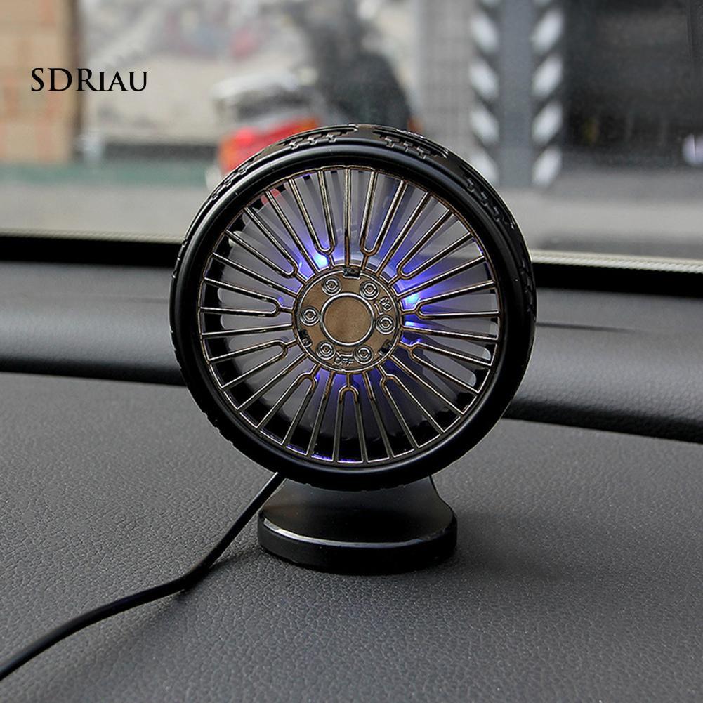 Quạt Làm Mát Không Khí 3 Màu Gắn Đèn Led Cho Xe Hơi