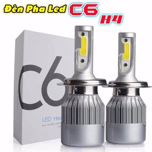 ĐÈN TRỢ SÁNG XE MÁY C6 TRẮNG, ĐÈN XE, ĐÈN LED XE MÁY, ĐÈN LED C6 CAO CẤP, ĐÈN C6 36W