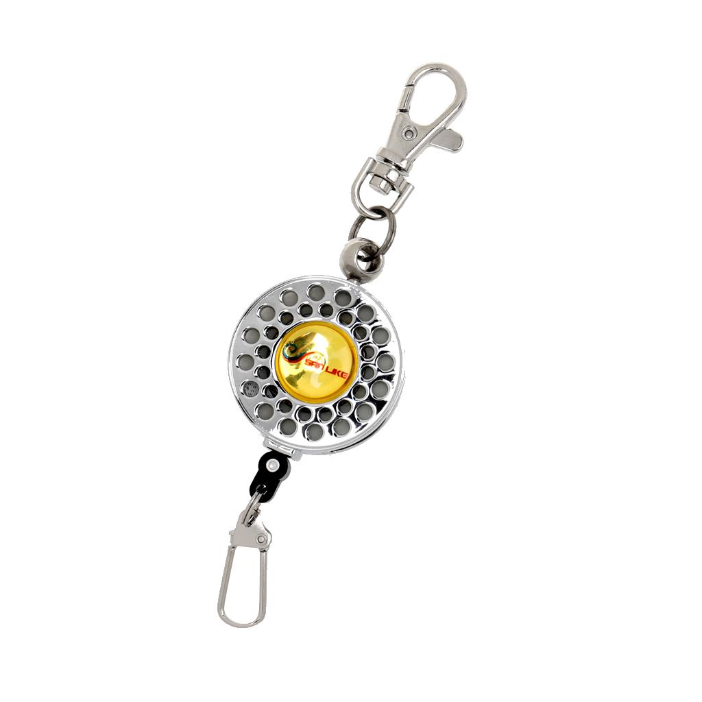 Portable Outdoor Fly Fishing Tool Zinger Retractable Reel Carabiner Clip 100cm