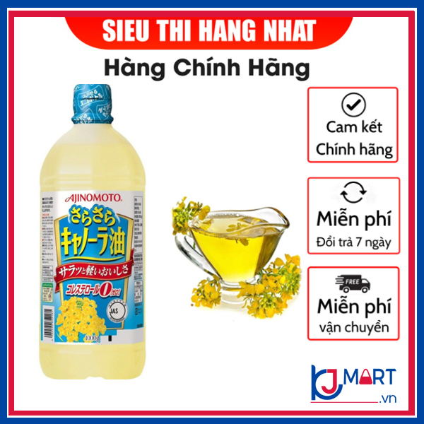 Dầu Ăn Hoa Cải Ajinomoto Bổ Sung Omega 3 & 6