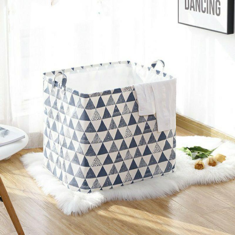 Túi đựng quần áo mùng mền loại lớn dây rút 100L - Túi vải vintage đựng chăn mền drap có quay xách khung sắt chắc chắn.