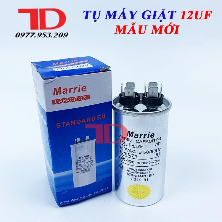 Tụ máy giặt Marrie loại zắc 12UF mẫu mới