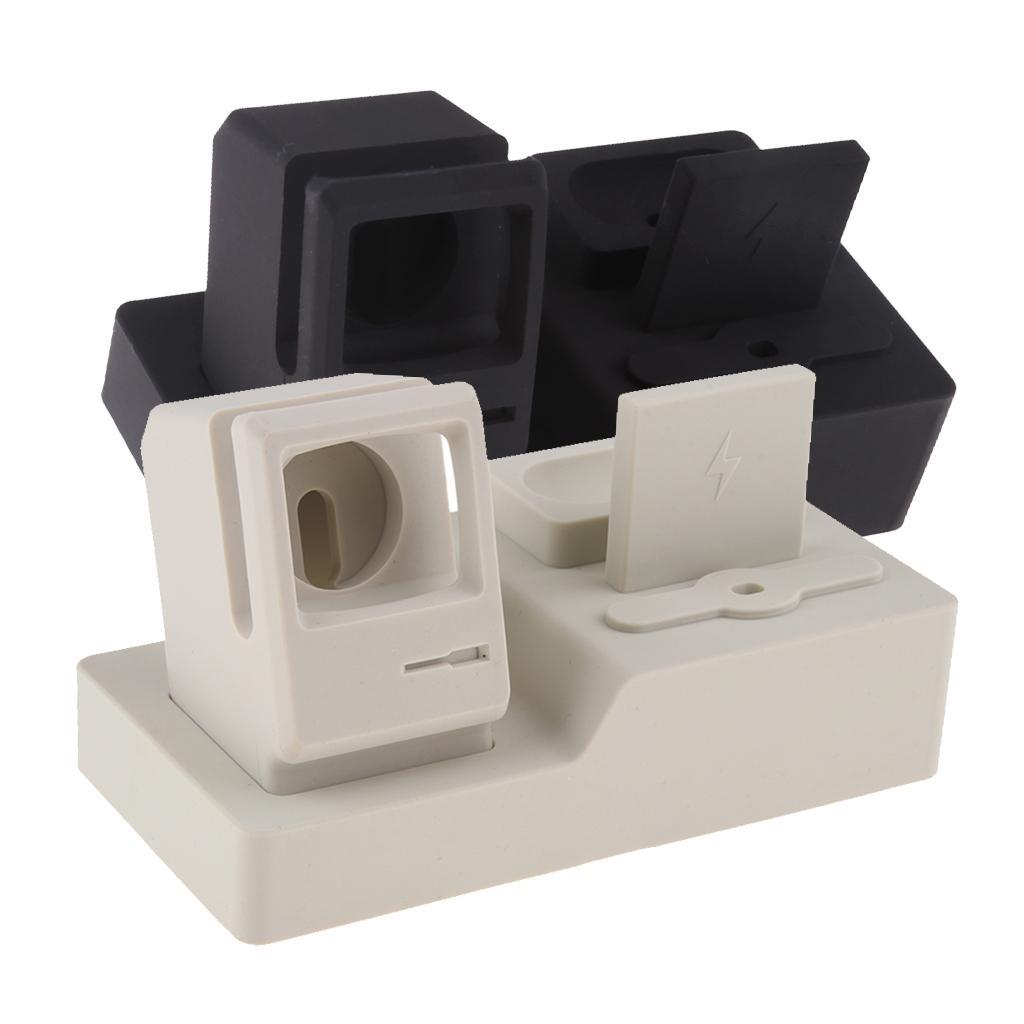 3 In 1 Silicone Charger Stand Charging Dock Station for  Devices