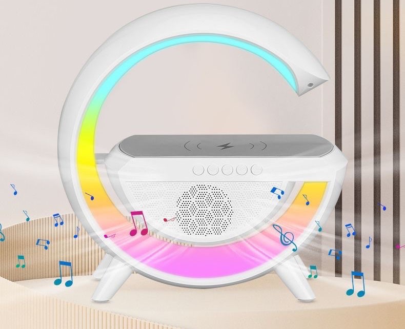 Loa bluetooth BT 2301 sạc ko dây đèn tạo không khí 3in1 Led 7 Màu