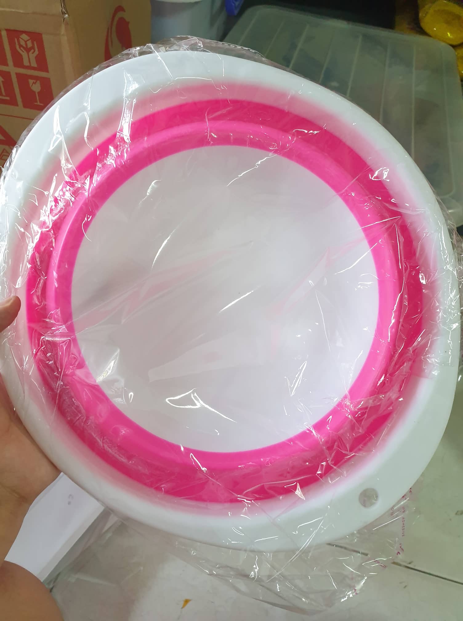 Thau trộn mồi câu 29cm , thau xếp gắp gọn , nhà bếp , rửa rau, rửa mặt e bé