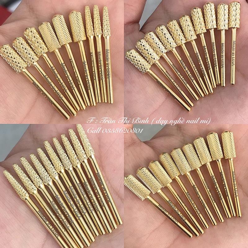 Đầu mài USA , đầu mài móng tay có bo đầu mài móng khong sợ chảy máu, mài phá, mài khoé, mài mịn, đầu mài Mỹ