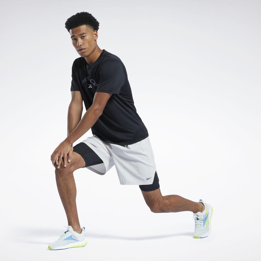 Reebok RUNNING Áo thun Tập luyện Nam Essentials Graphic Tee Màu đen HC6916