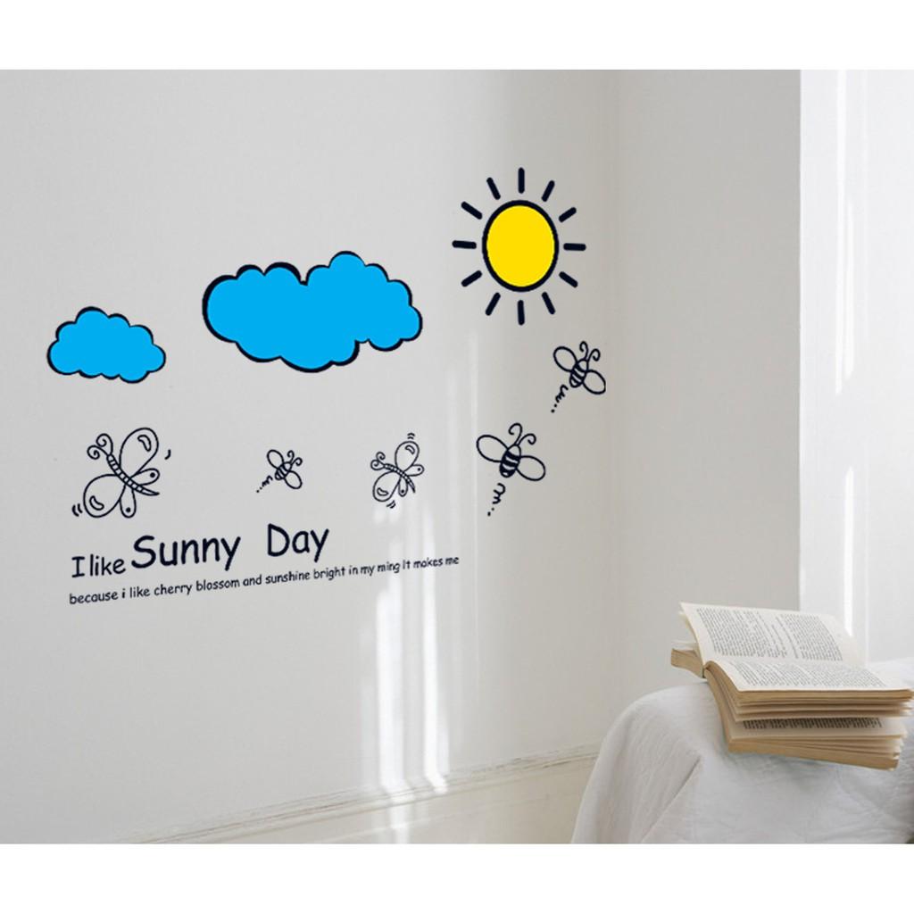 Decal dán tường thời tiết