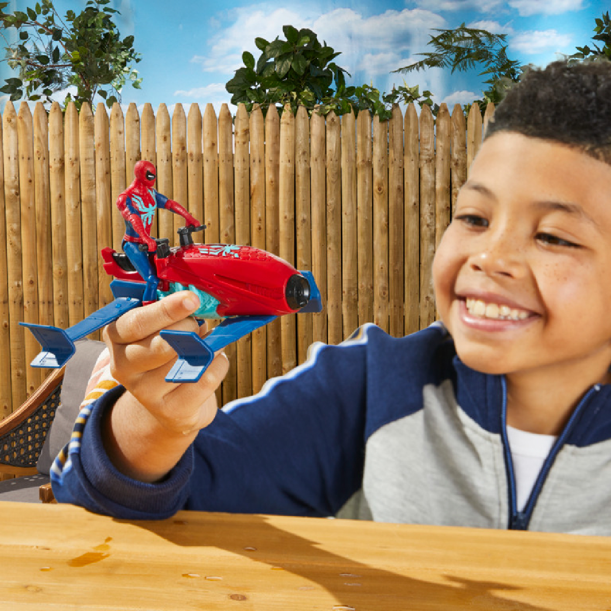 Đồ Chơi Mô Hình Người Nhện 4 Inch Cùng Phương Tiện Marvel Spiderman F8967/F8845