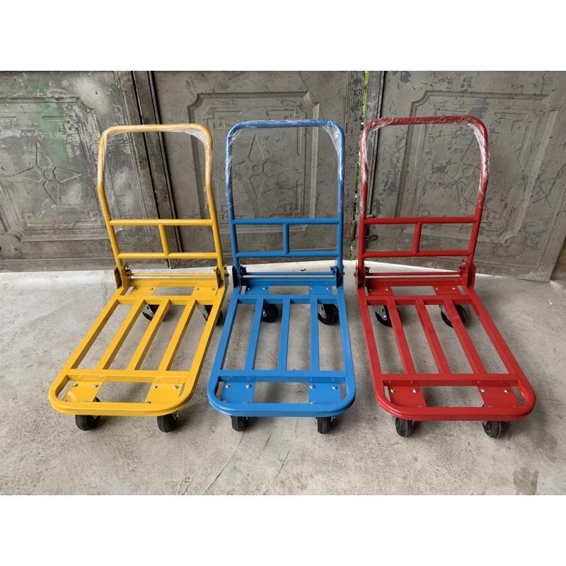 Xe đẩy hàng, xe kéo hàng 4 bánh có thể gấp gọn mẫu mới 50x80cm siêu chắc khoẻ, tải trọng lên đến 500kg