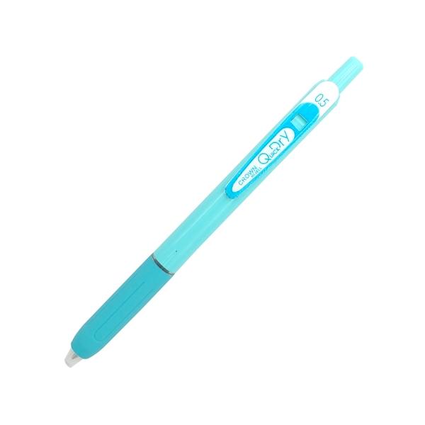 Bút Gel Crown BC-017 0.5mm - Mực Xanh - Thân Xanh Dương