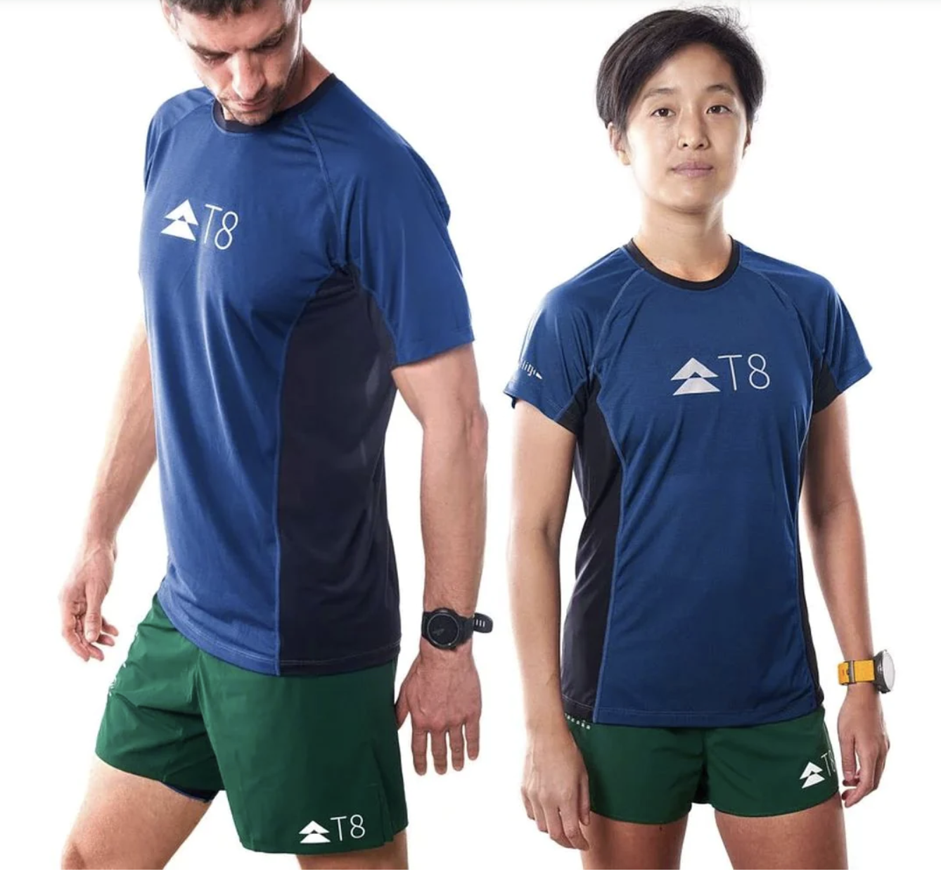 Áo Chạy Bộ Nam T8 Iced Tee Men - Blue