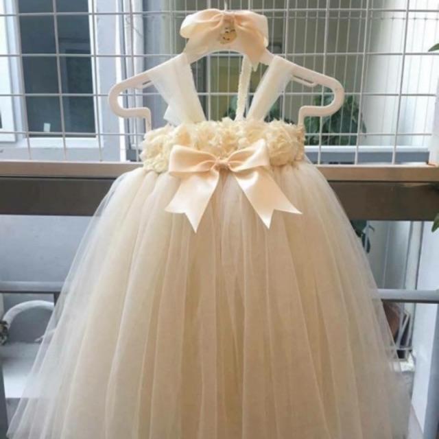 Váy tutu cho bé - Xám,4 tuổi(16-18kg)