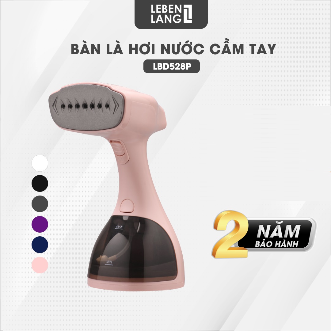 Bàn Ủi Hơi Nước Cầm Tay Lebenlang LBD528 Du Lịch, Công Suất 1500W - 300ML, Hàng Chính Hãng