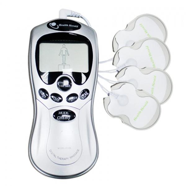 Máy massage- MÁT XA vật lý trị liệu cổ vai gáy chạy pin cho người cao tuổi 4 miếng dán