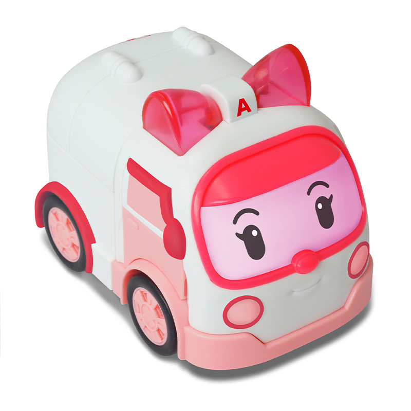 Đồ Chơi Robot Biến Hình Xe Cứu Thương Amber Có Chạy Trớn &amp; Ánh Sáng ROBOCAR POLI 83095