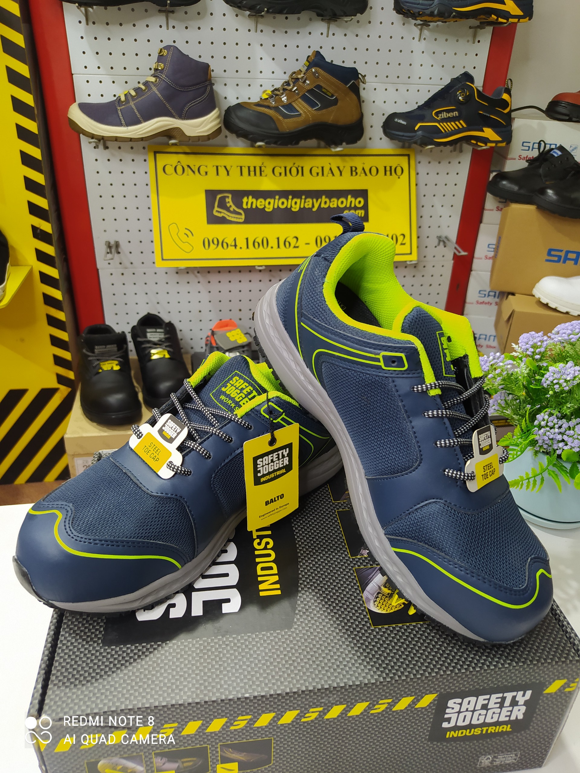 Giày Bảo Hộ Safety Jogger Balto, Da Chất Lượng Cao, Đế PU, Chịu Nhiệt Cao, Chống Trượt, Đâm Xuyên