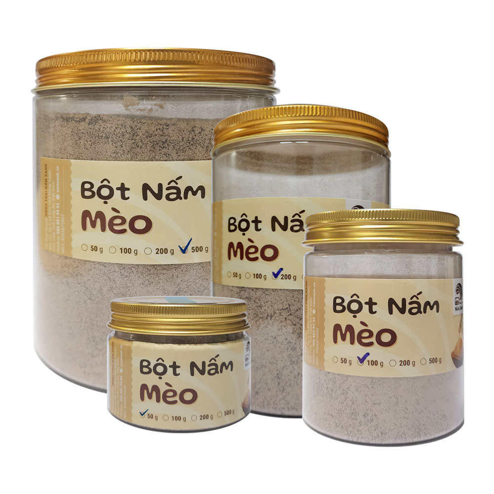 Bột Nấm Mèo/Mộc Nhĩ - Tạo Vị Giòn Dai - Nông Trại Nấm Xanh