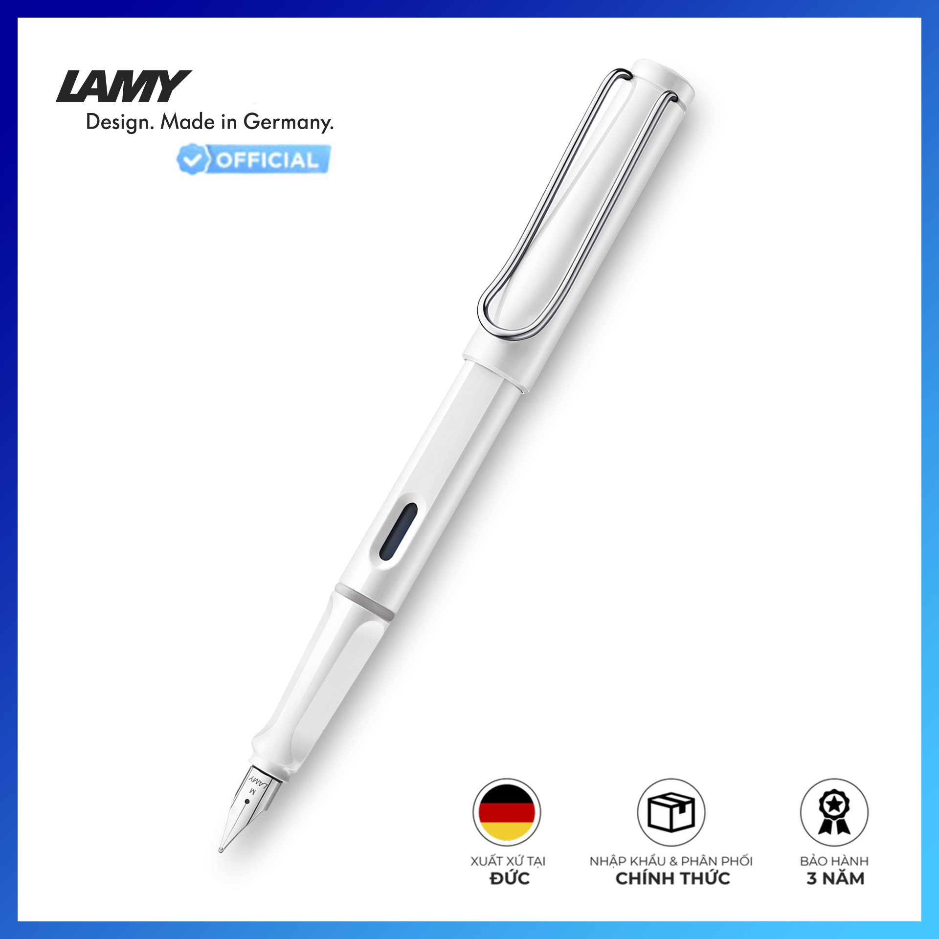 Bút Máy Lamy Safari White 019 - Ngòi B - 4000253