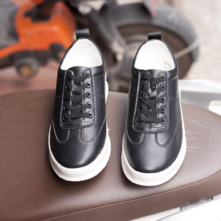 Giày sneaker W đen mới T455(T)-DEN