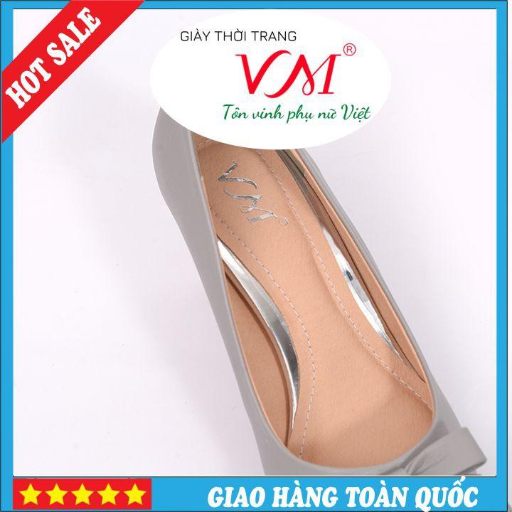 Giầy Cao Gót 5 Phân, Màu Ghi, Mũi Nhọn Thanh Lịch - HT16A.5F.Ghi