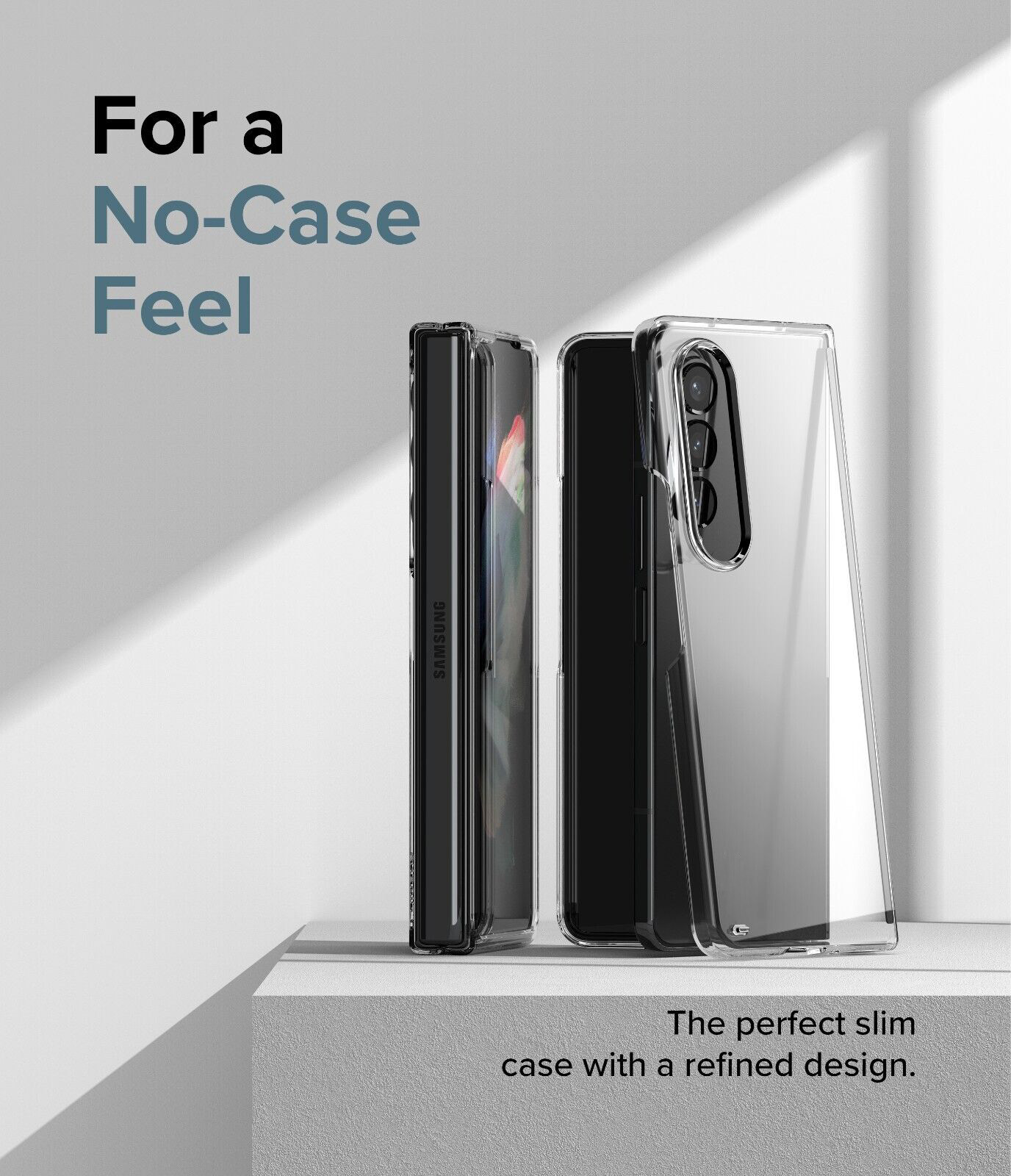 Ốp lưng chống sốc trong suốt cho Samsung Galaxy Z Fold 4 hiệu Likgus Crashproof giúp chống chịu mọi va đập - hàng nhập khẩu