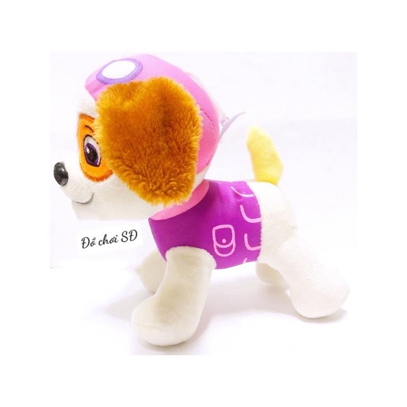 Thú bông đội chó cứu hộ 20 cm - Hồng
